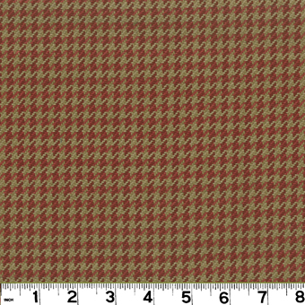 Roth and Tompkins D2923 HOUNDSTOOTH Fabric in BRICK